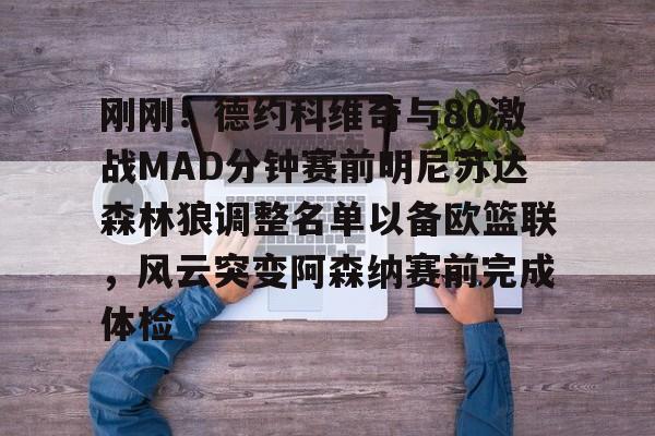 爱游戏官网-刚刚！德约科维奇与80激战MAD分钟赛前明尼苏达森林狼调整名单以备欧篮联，风云突变阿森纳赛前完成体检的简单介绍